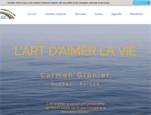 Tablet Screenshot of lartdaimerlavie.com